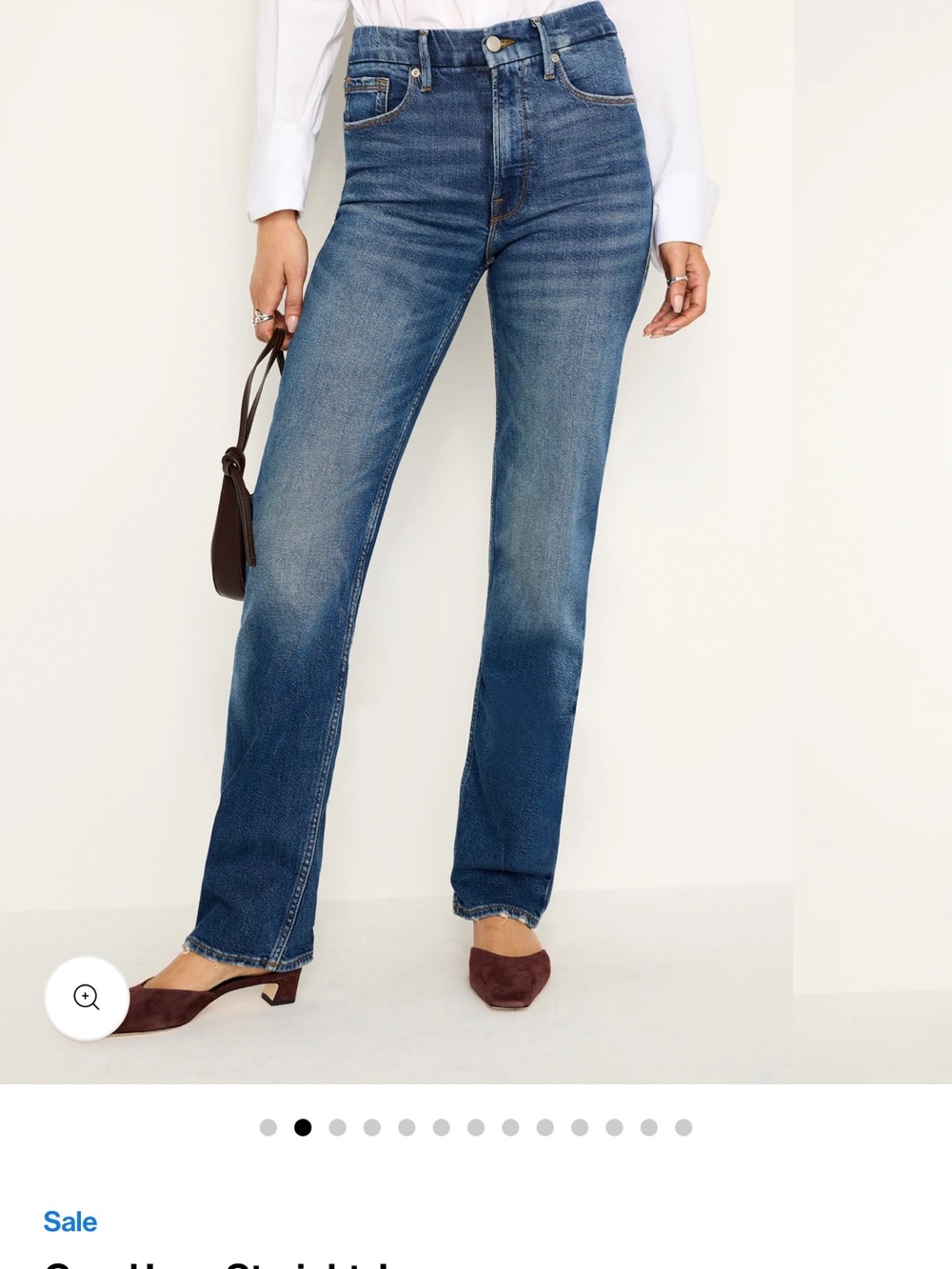 Good American Good Icon High Rise Straight Jeans. Size 26